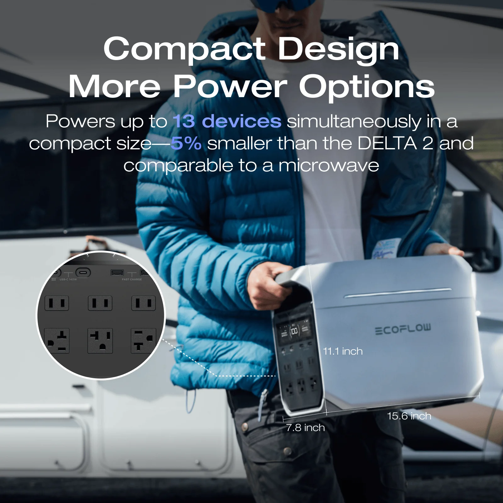 EcoFlow DELTA 3 Plus Portable Power Station - Image 9
