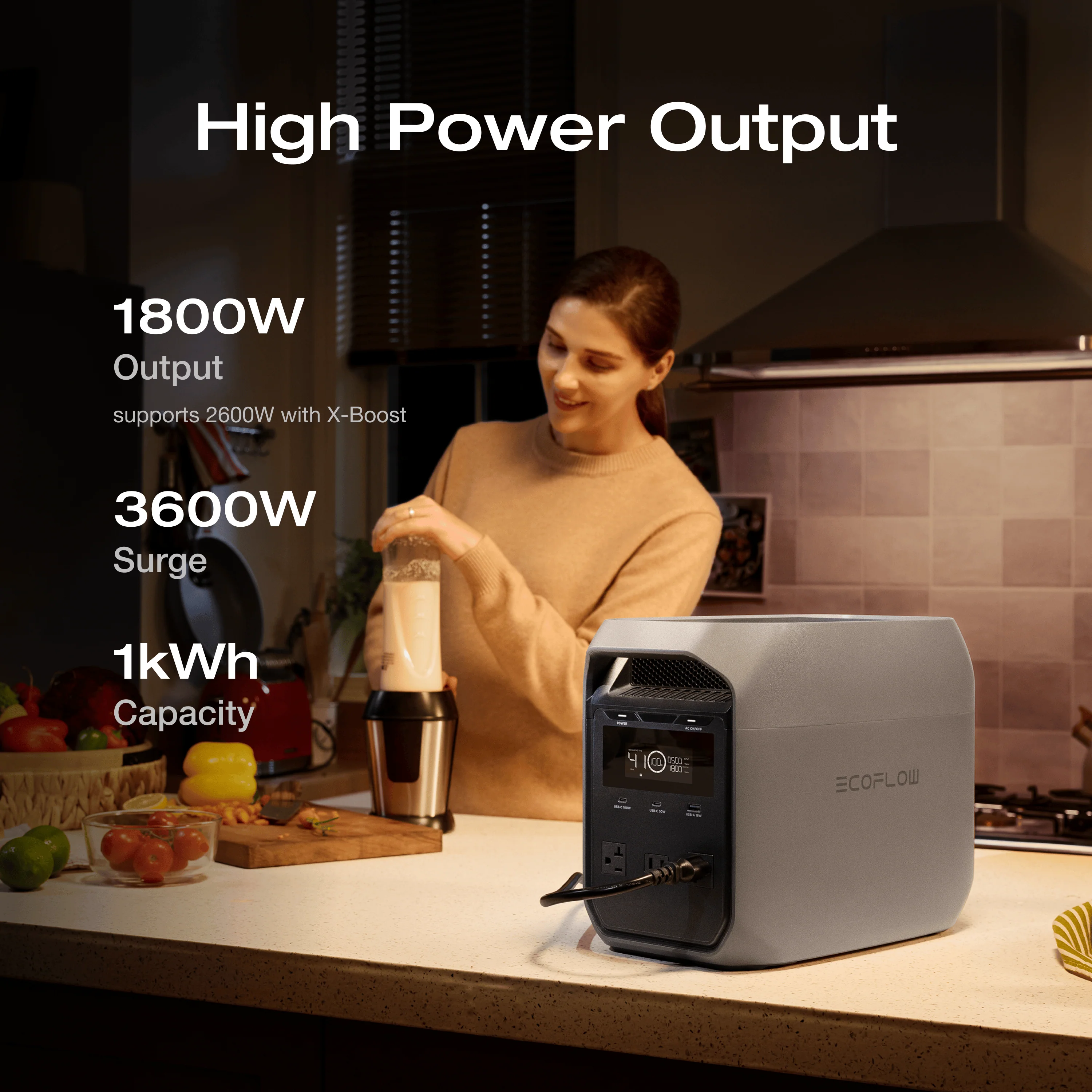 EcoFlow DELTA 3 Classic Portable Power Station (1024Wh) - Image 5