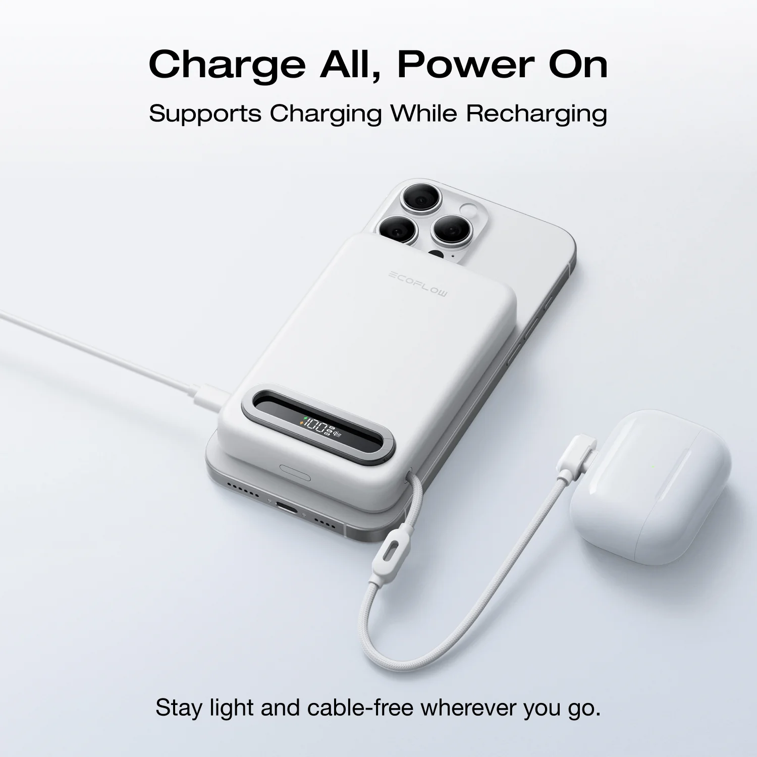 EcoFlow RAPID Mag Qi2.2 Magnetic Power Bank (10,000mAh, 25W, Built-in USB-C Cable) - Image 15