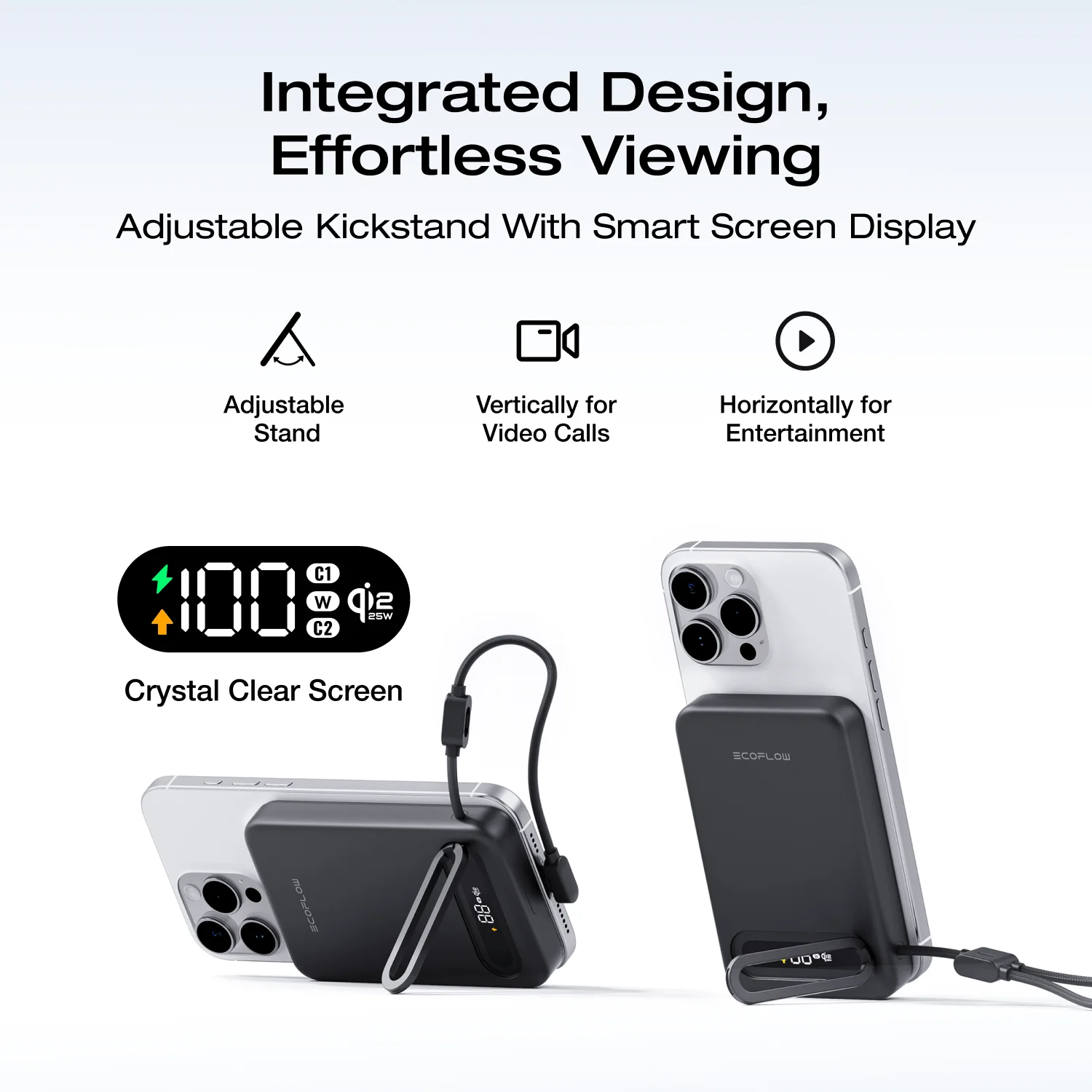 EcoFlow RAPID Mag Qi2.2 Magnetic Power Bank (10,000mAh, 25W, Built-in USB-C Cable) - Image 7
