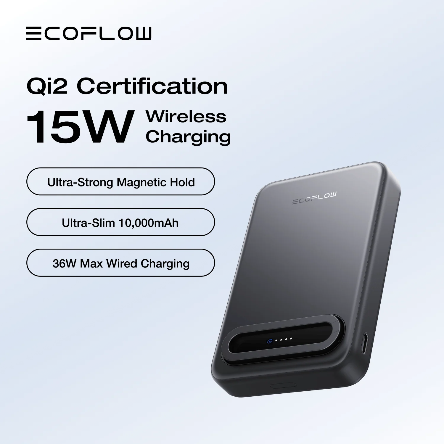 EcoFlow RAPID Mag Qi2 Magnetic Power Bank (10,000mAh, 15W) - Image 3