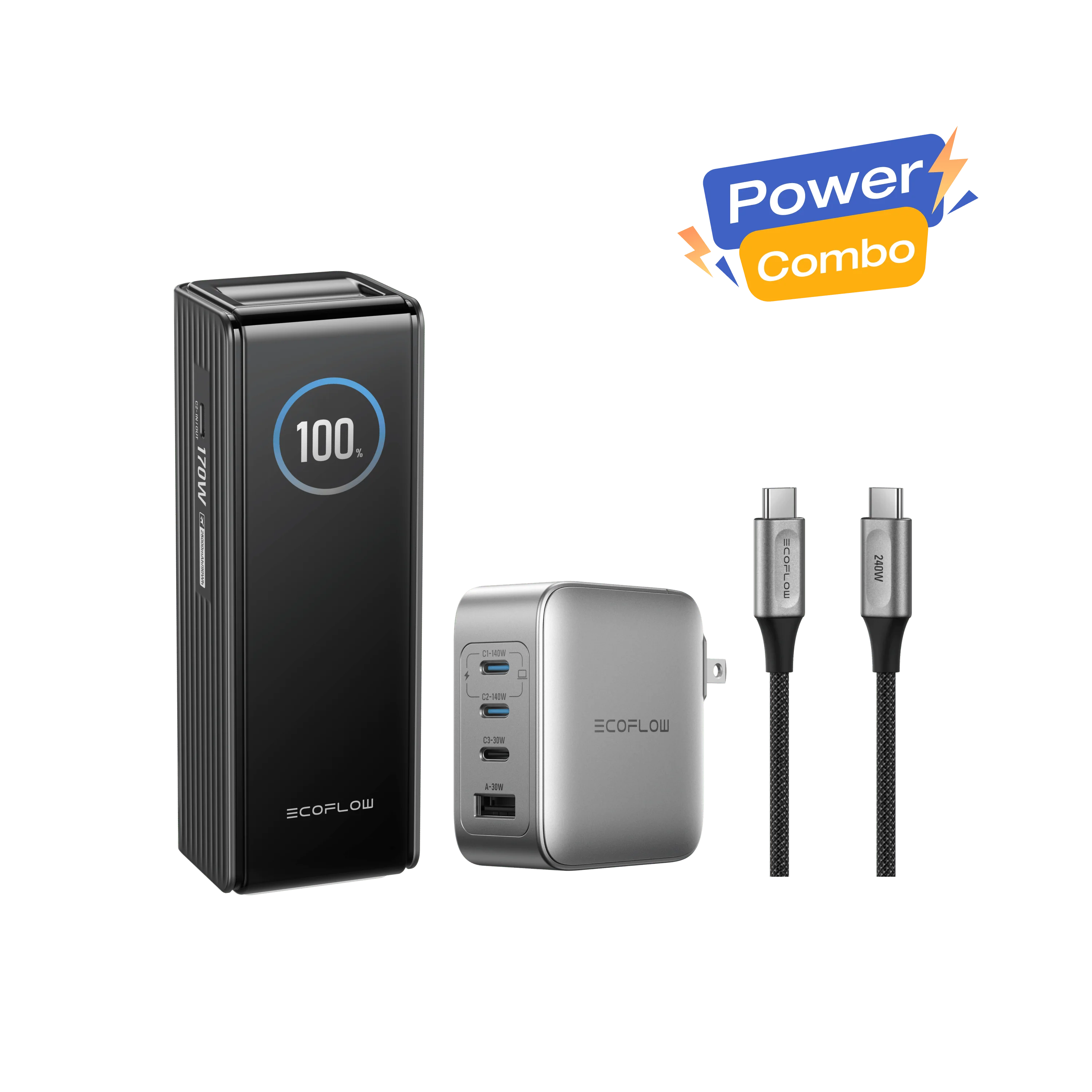 EcoFlow RAPID Power Bank (25,000mAh, 170W) + 140W Charger + 240W Cable - Image 3
